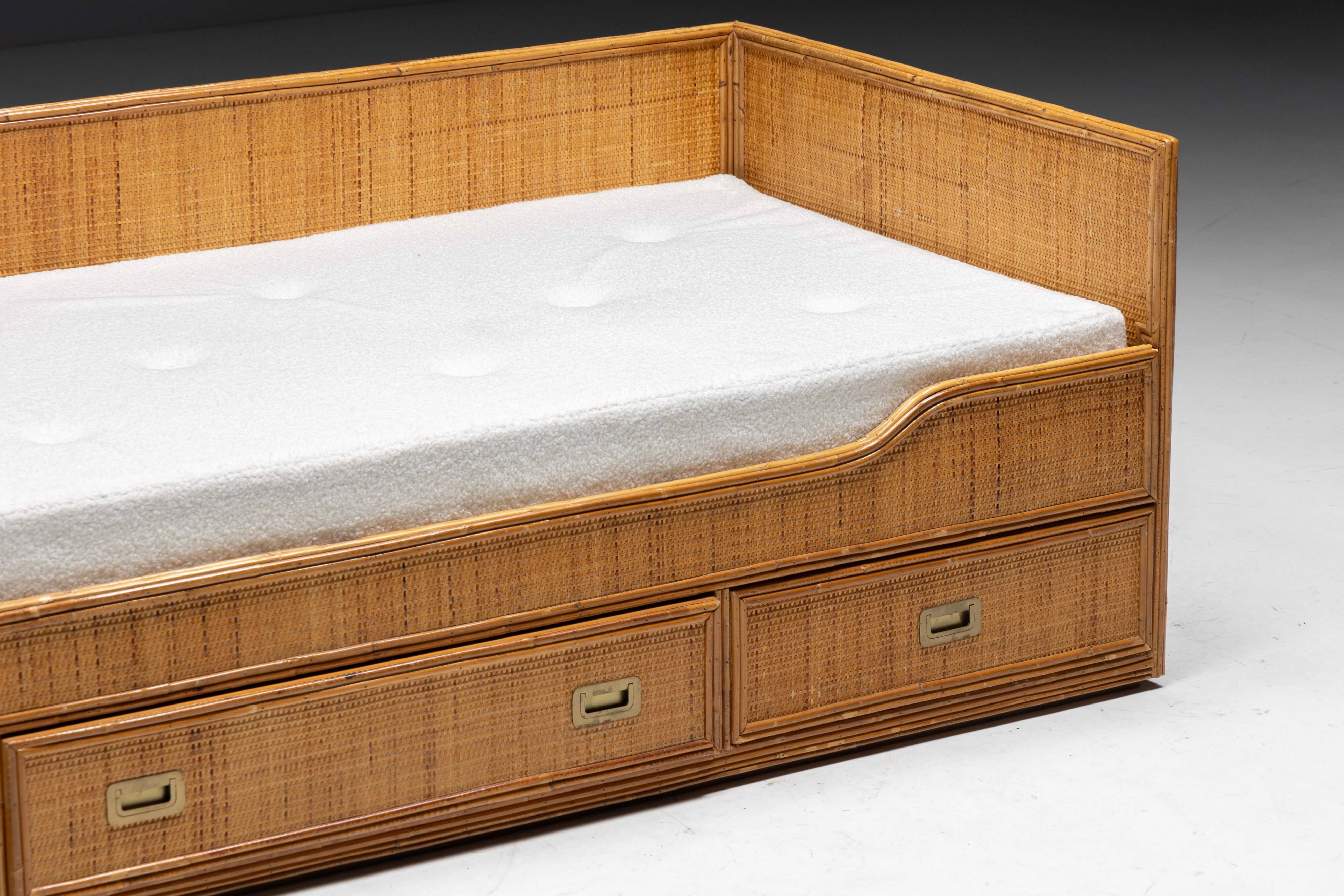 Bamboo Daybed by Vivai Del Sud, Italy, 1970s