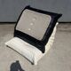 100% authentic Ligne Roset Togo 1-seater + pouf original leather Black & White