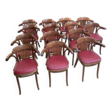 Set of bistro armchairs (14 armchairs)