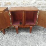 Walnut bedside tables