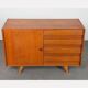 Vintage oak storage by Jiri Jiroutek, model U-458, 1960s