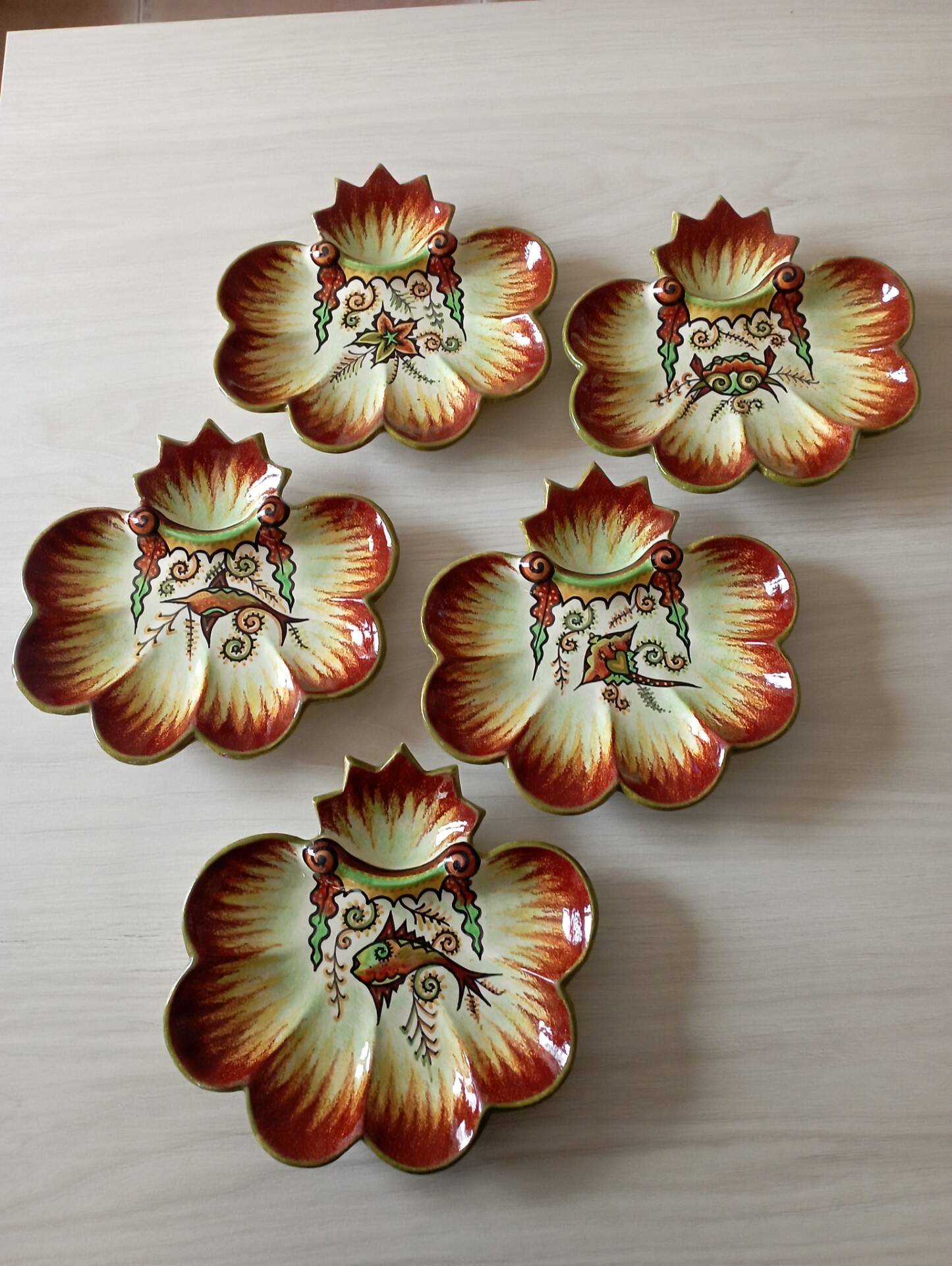 Paul Fouillen ceramic plates