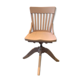 Fauteuil de bureau tournant vintage, en chène