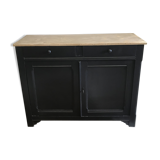 Parisian buffet antique black absolute & wood tray