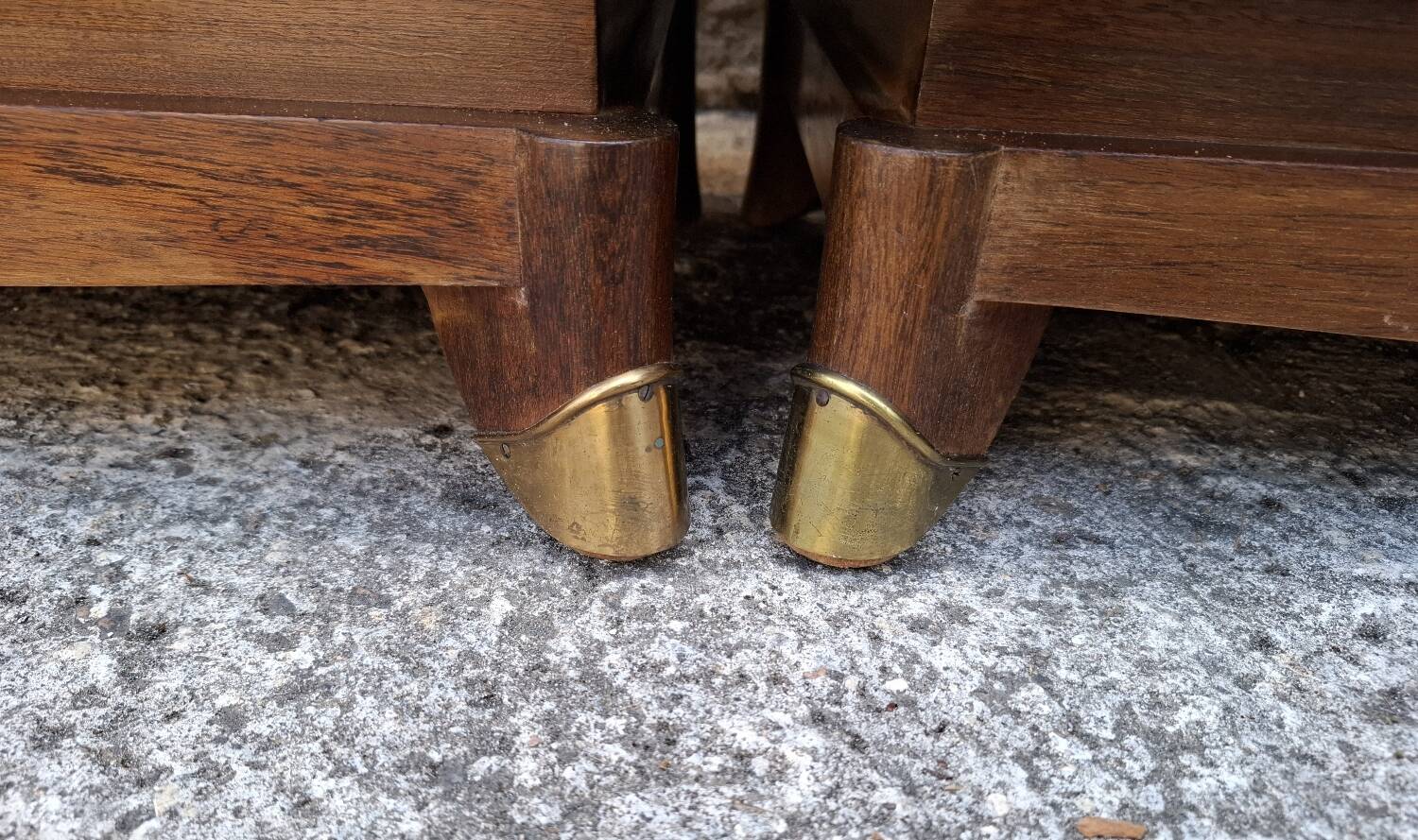 Mahogany glass sideboard, 1950