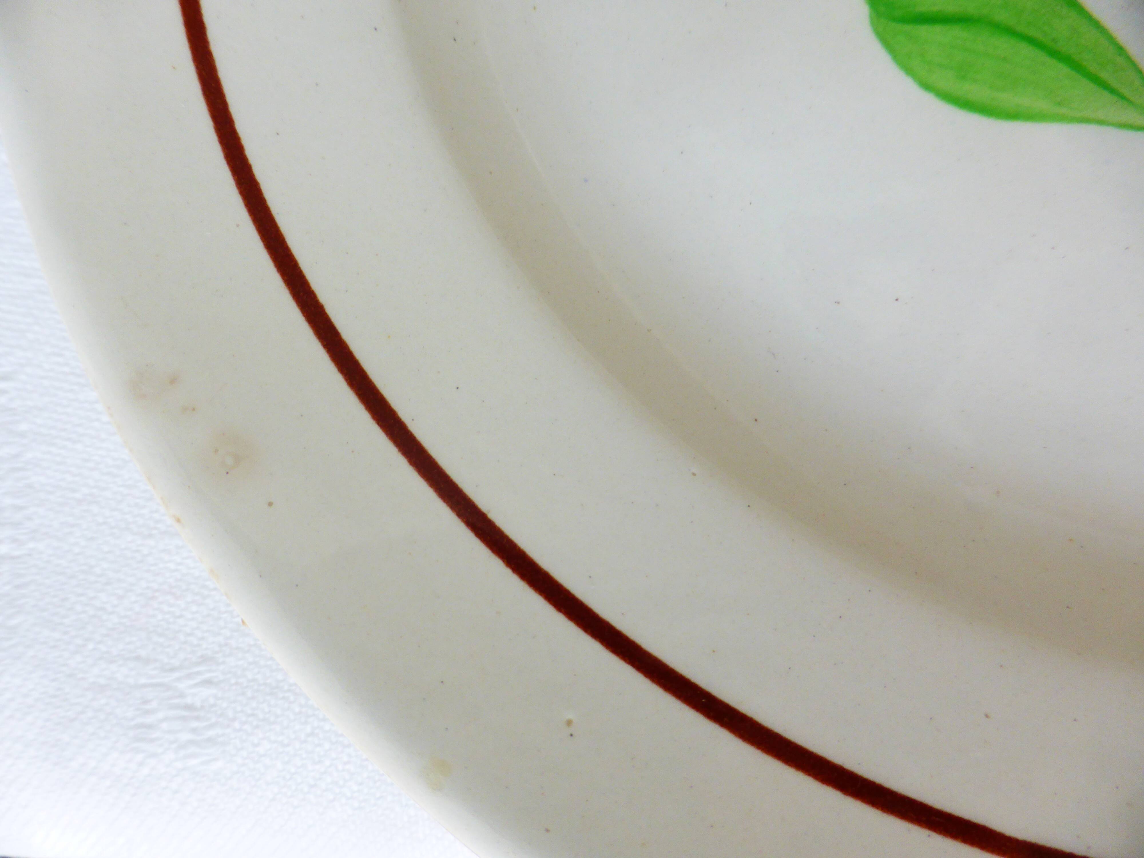 4 dessert plates from Digoin Sarreguemines, Beaucaire model 210844