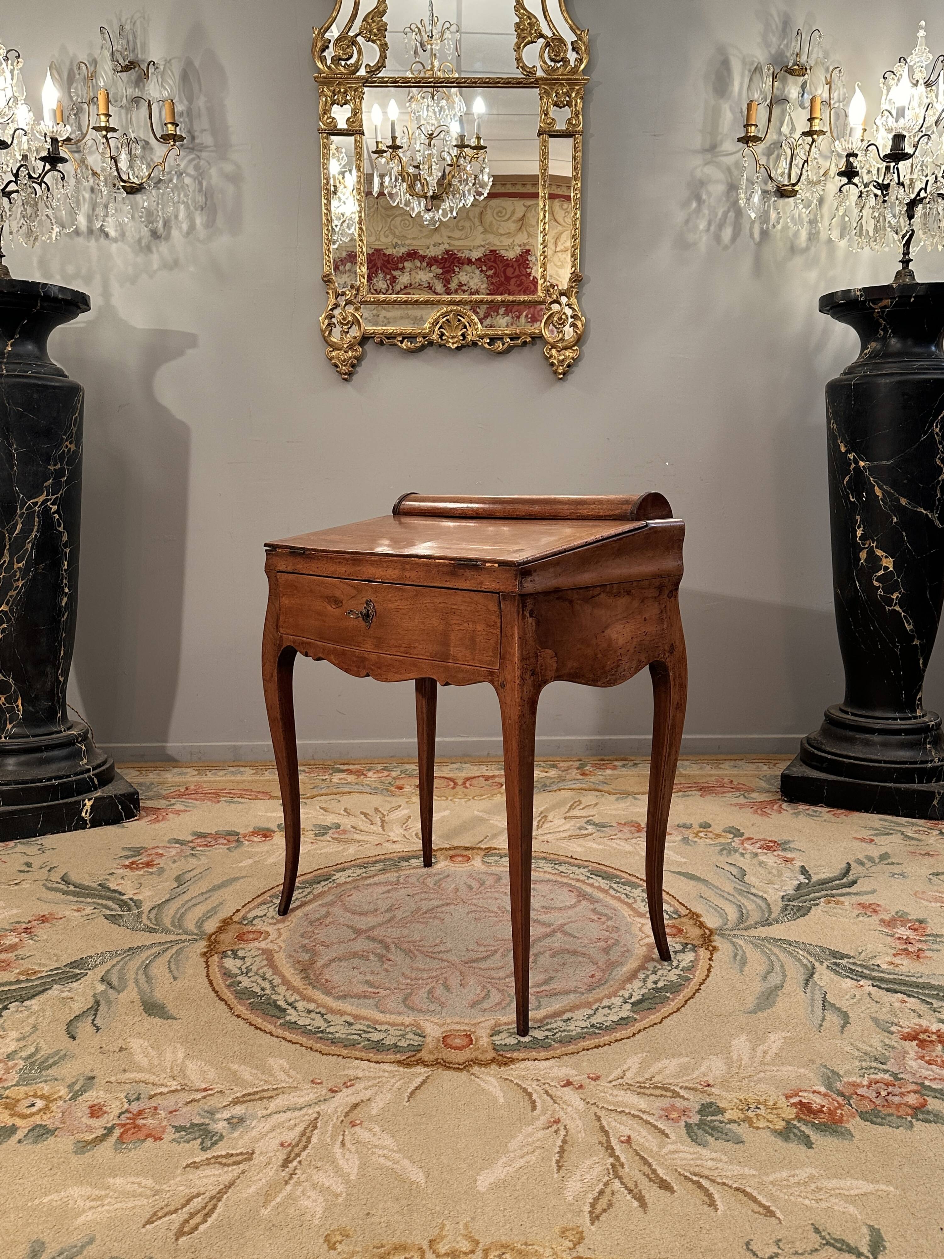 Small louis xv xviiith period walnut system desk