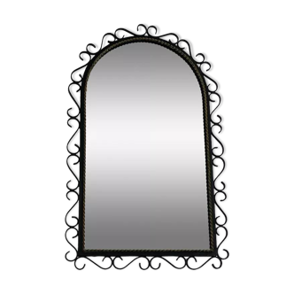 Vintage wrought iron mirror