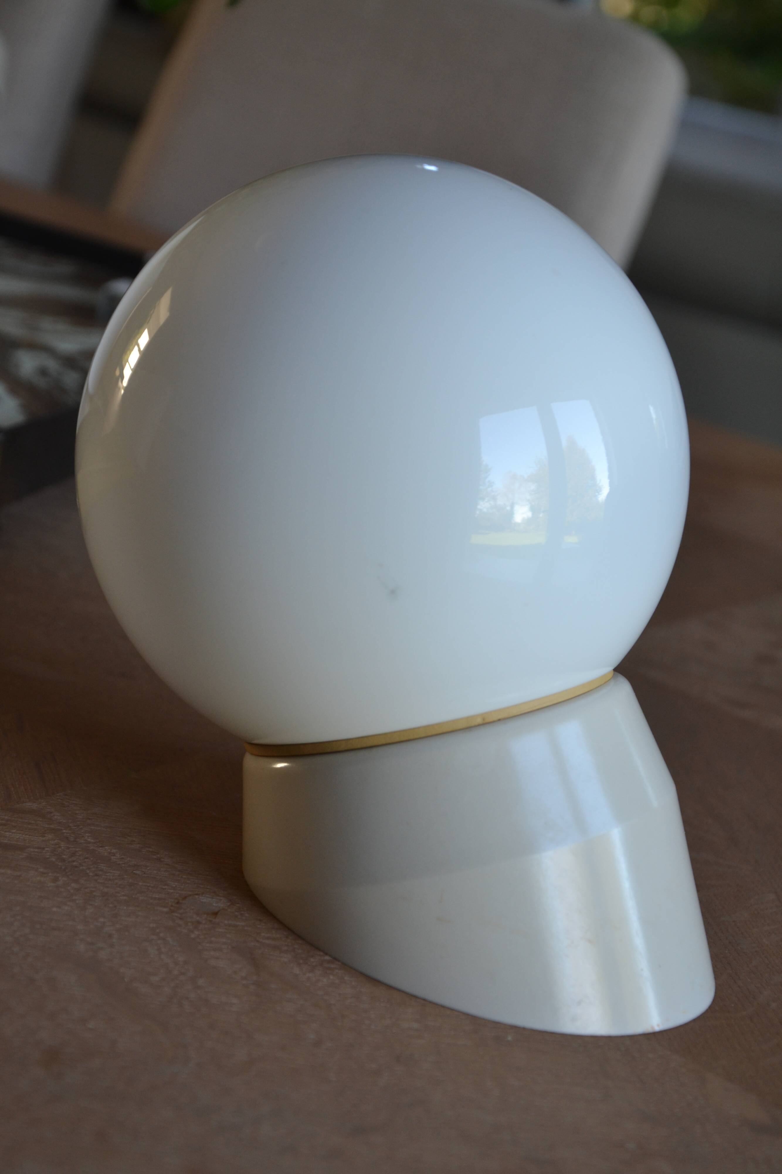 Vintage opaline wall lamp