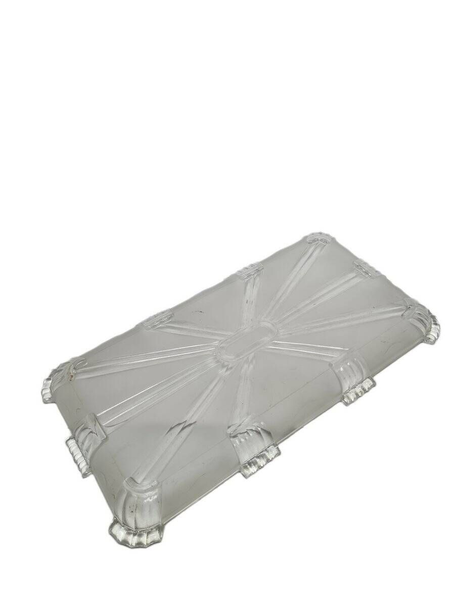 Polish Art Deco tray by Zawiercie Glassworks, 1930s