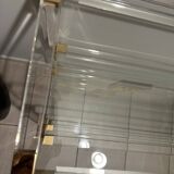 Console shelf in plexiglass and glass