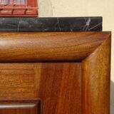 Solid walnut sideboard with small display cabinet