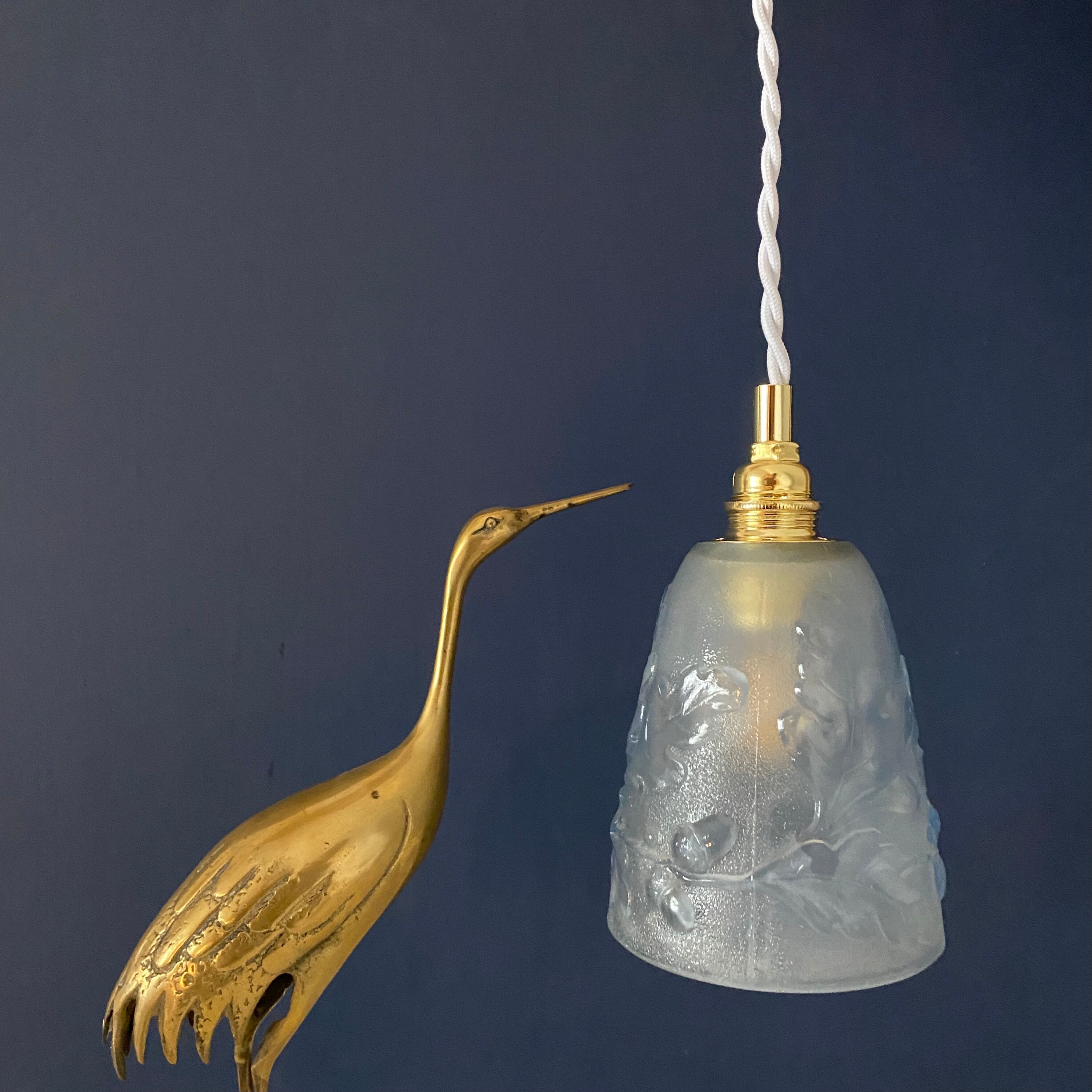 Vintage art deco tulip ride oak leaf pattern and acorns