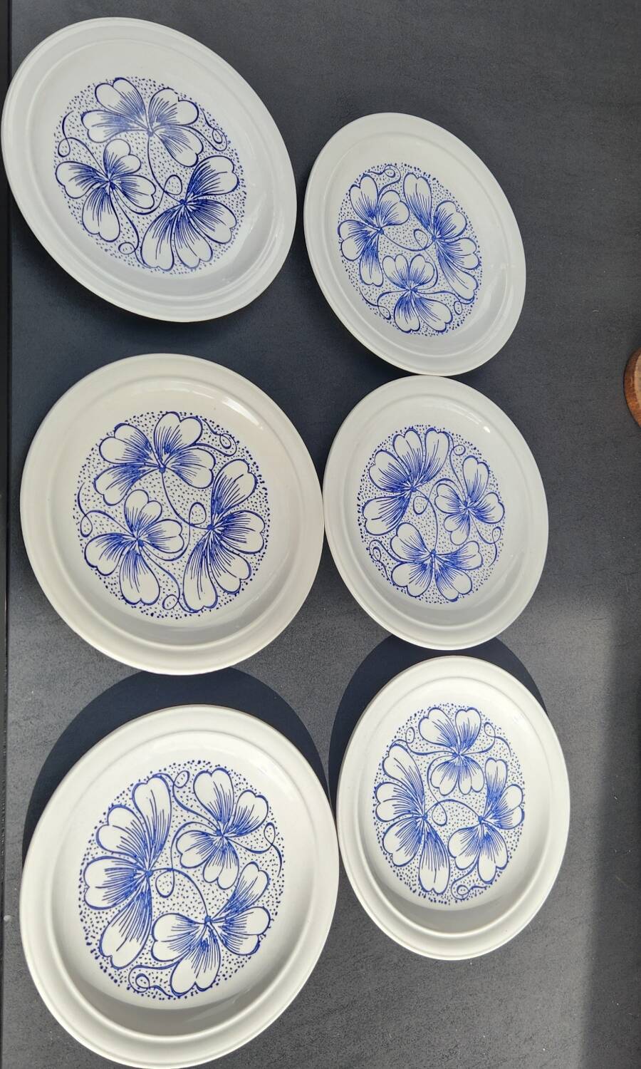 Set of 6 Italian plates: Faenza C.B.M.