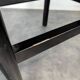 Set of 6 black lacquered Japonese-style chairs.