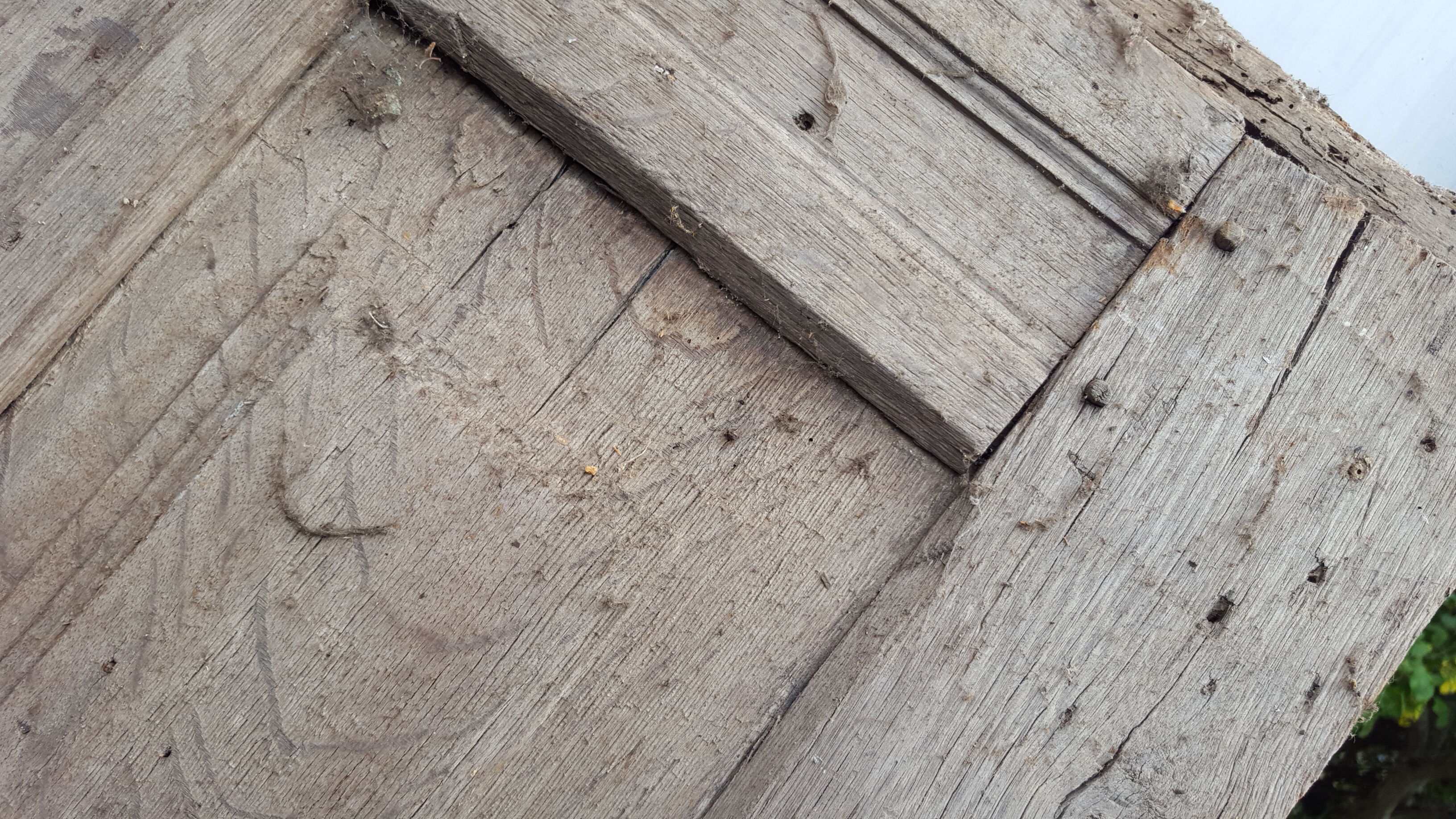 Antique door XVIII mouldings