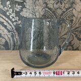 Large bubble glass mug