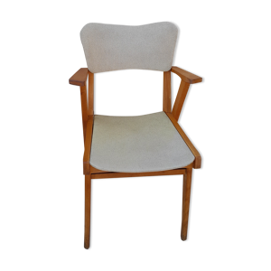 Fauteuil jaune vintage année 50