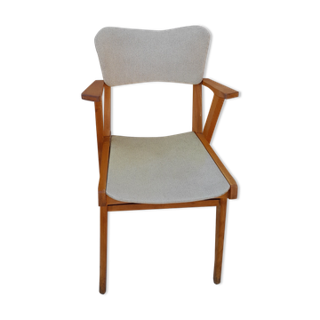 Fauteuil jaune vintage année 50 60