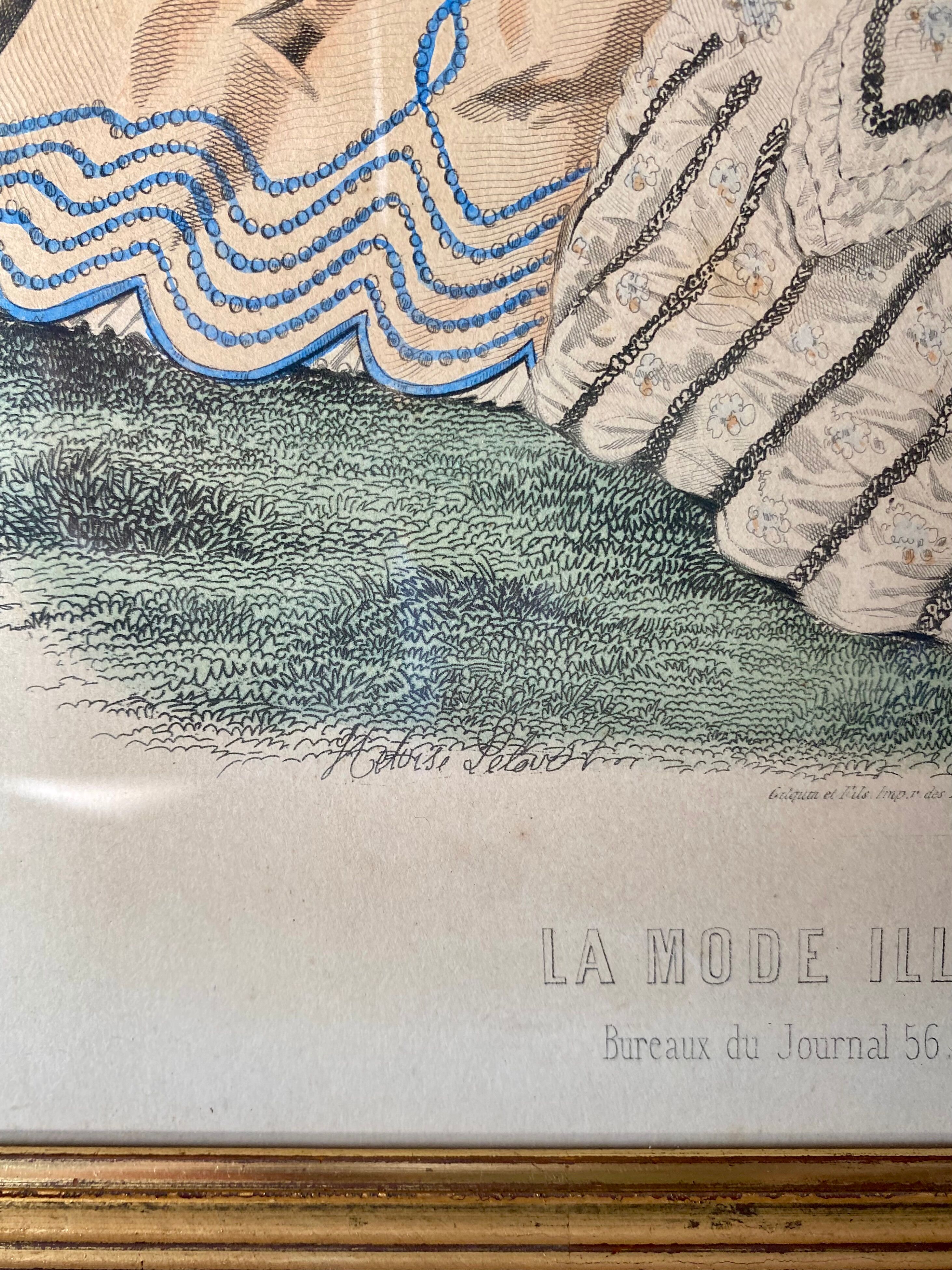 Gravure « La mode illustrée » Héloïse Leloir