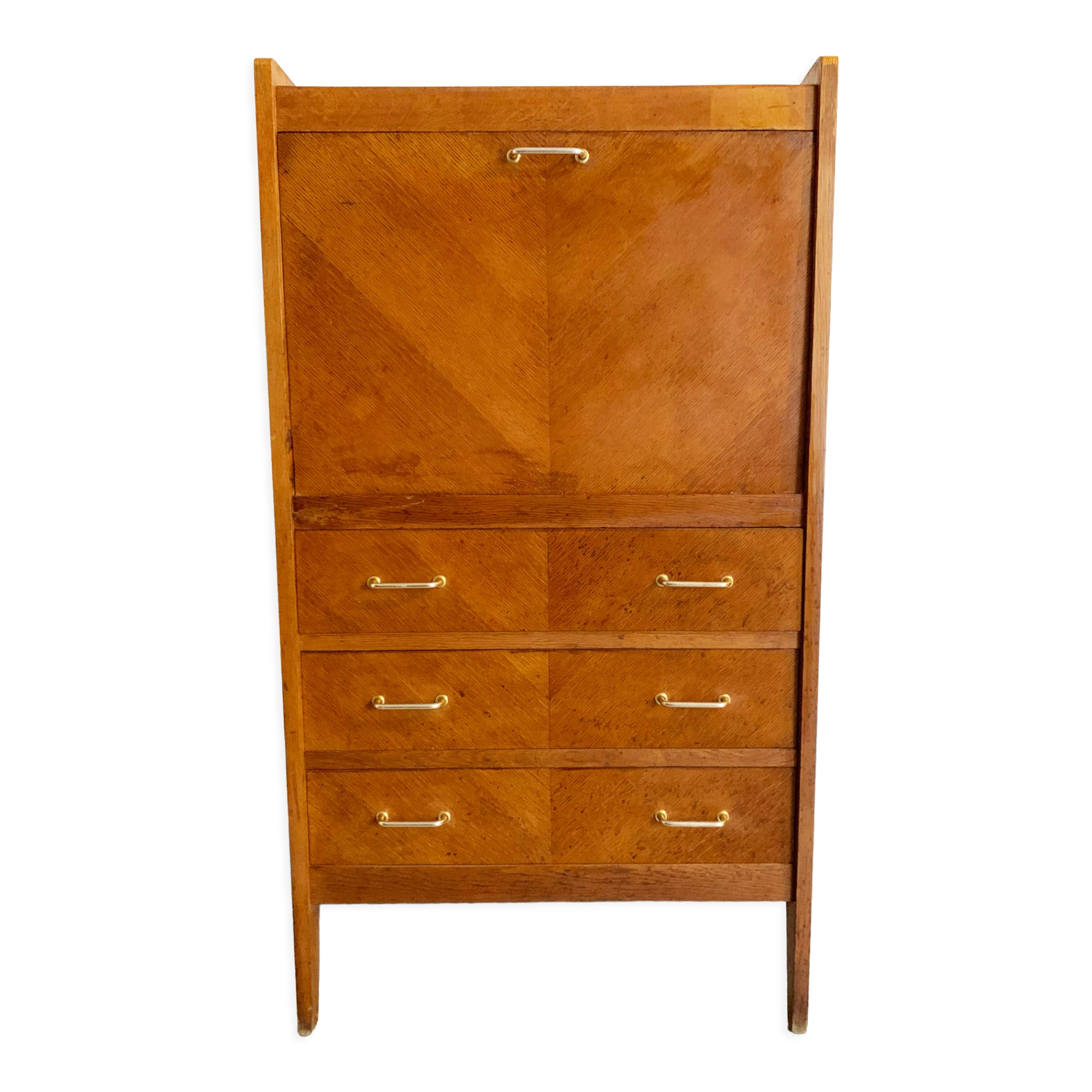 Vintage secretary of the 50s in oak