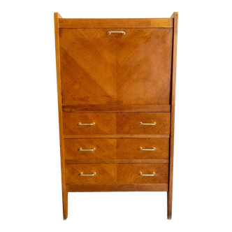 Vintage secretary of the 50s in oak