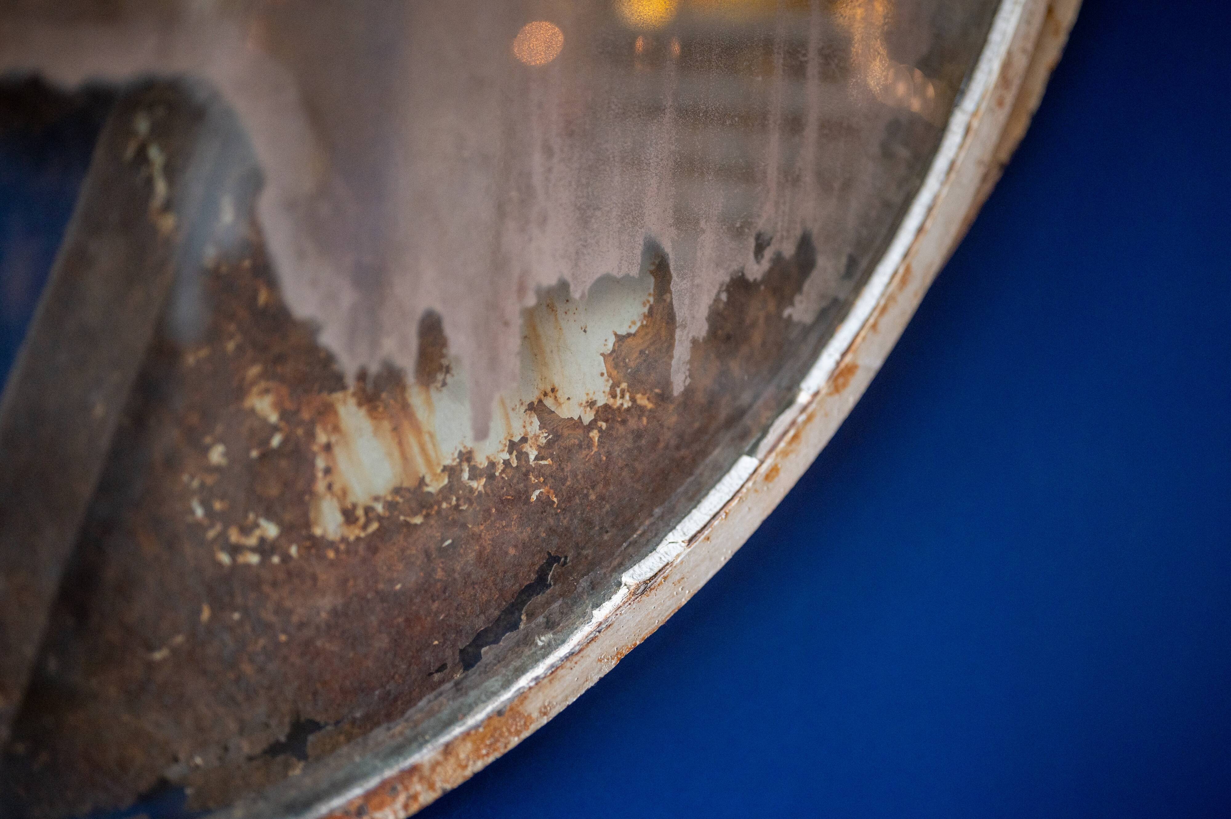 Industrial czech convex railway mirror, 1960s - 135cm