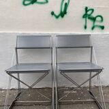 4 chairs X-line series by Niels Jorgen Haugesen for Magis, ITALY 1977
