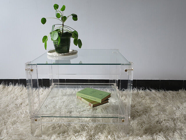 Plexiglas coffee table