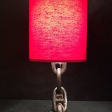 Vintage 1960s navy liner chain lamp red light