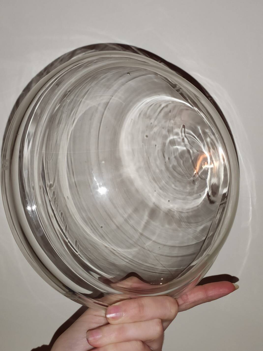 Art deco brass fruit bowl