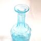 Vintage glass carafe in light blue blown glass 22cm