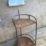 Coiffeuse, chevet en métal, années 50