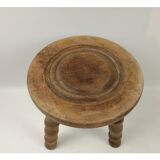 Raw wooden stool