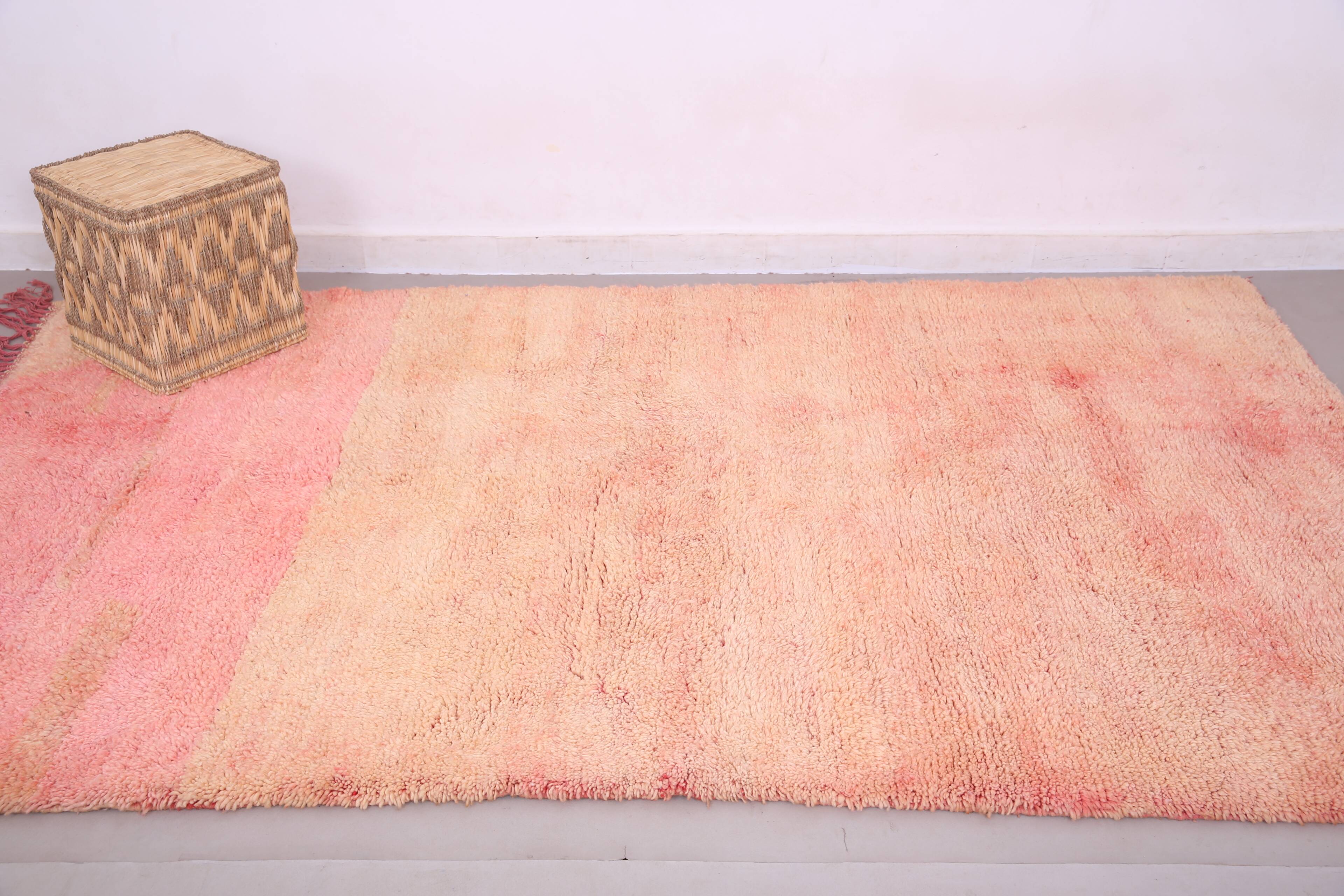Peach Vintage Moroccan Rug 169 x 285 cm - Berber Wool Rug - Handmade Rug