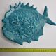 Cup, empty pocket "fat lava" in the form of cerulean blue fish, 28 cm