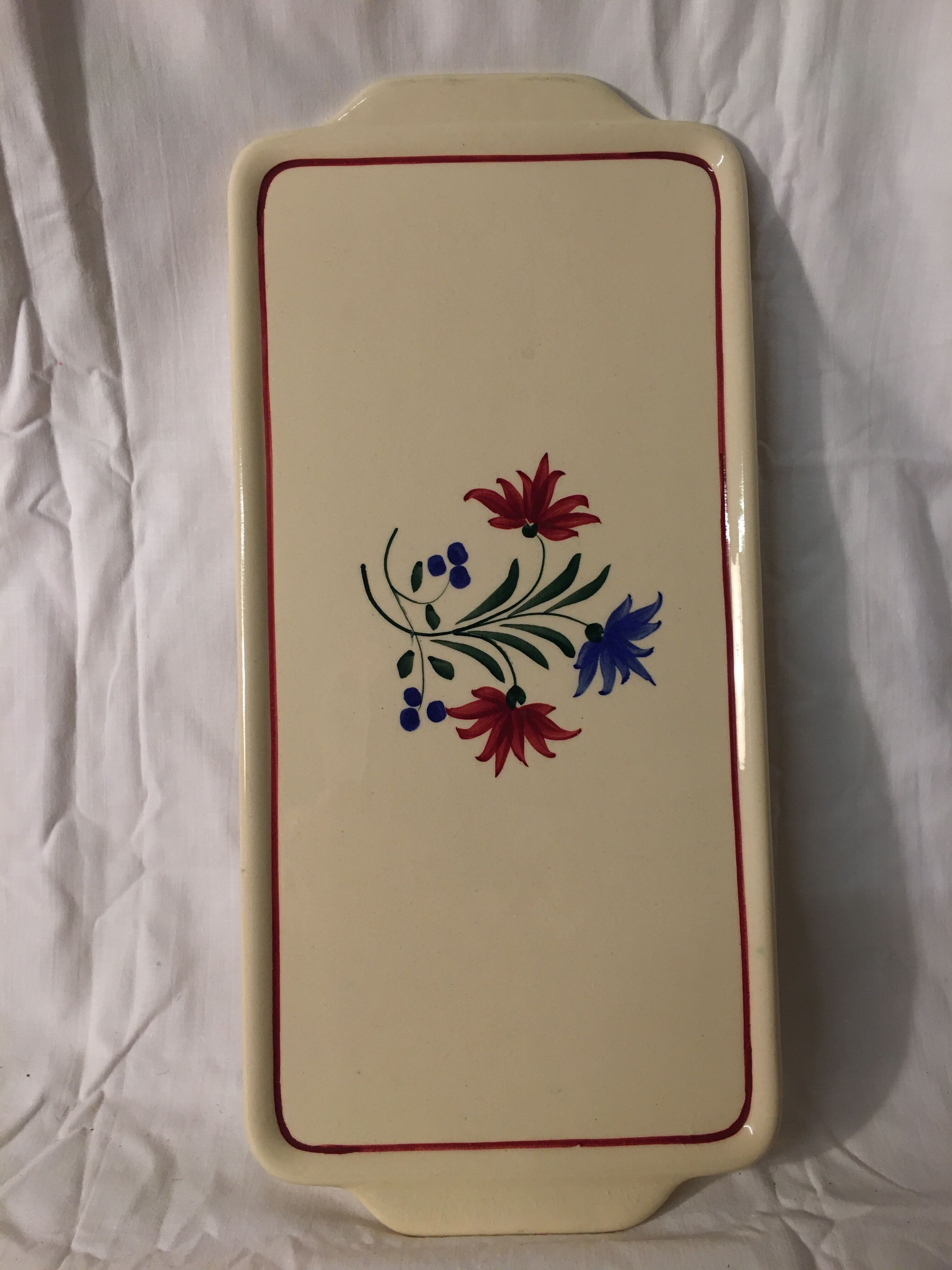 Lunéville model Denise's earthenware cake dish