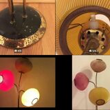 Lampadaire lampe 3 lampions articulés années 50/60 vintage