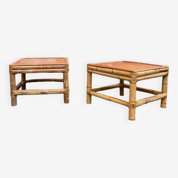 Bamboo end tables