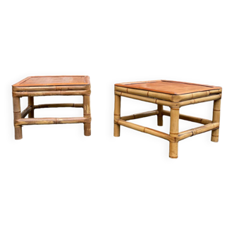 Bamboo end tables