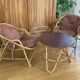 Mid-20th century rattan lounge for garden, terrace, veranda, etc.