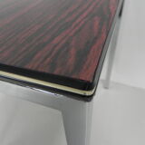 Set of 2 coffee tables with wood print