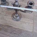 Silver-plated metal chandelier, 1925