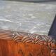 Art Deco buffet with 2 doors, wooden and marble Art Deco furniture.