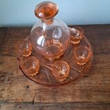 Pink alcohol service, 1960s