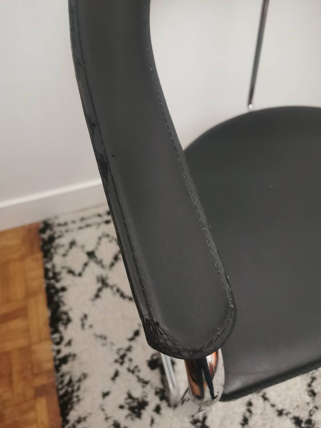 Canasta cantilever chair by Arrben chrome