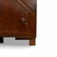 Italian art deco burl walnut chest of drawers, 1850s.