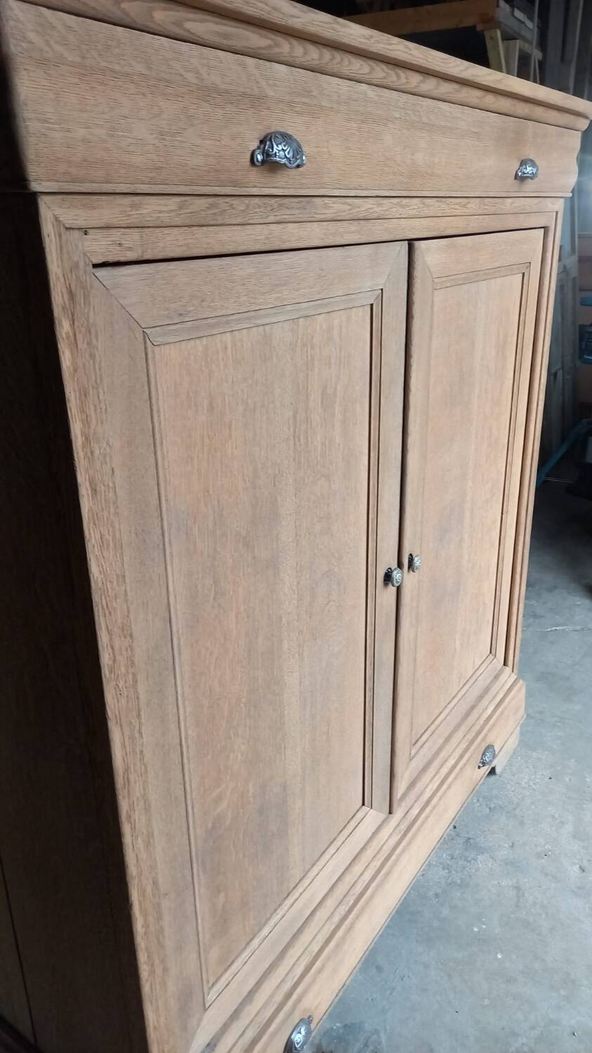 19th-century solid oak Parisian buffet