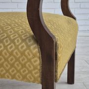 1950s, Danish design, armchair in original condition, furniture cotton/ wool fabric.