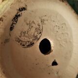 Lamp La Louvière Boch Frères faience cracked